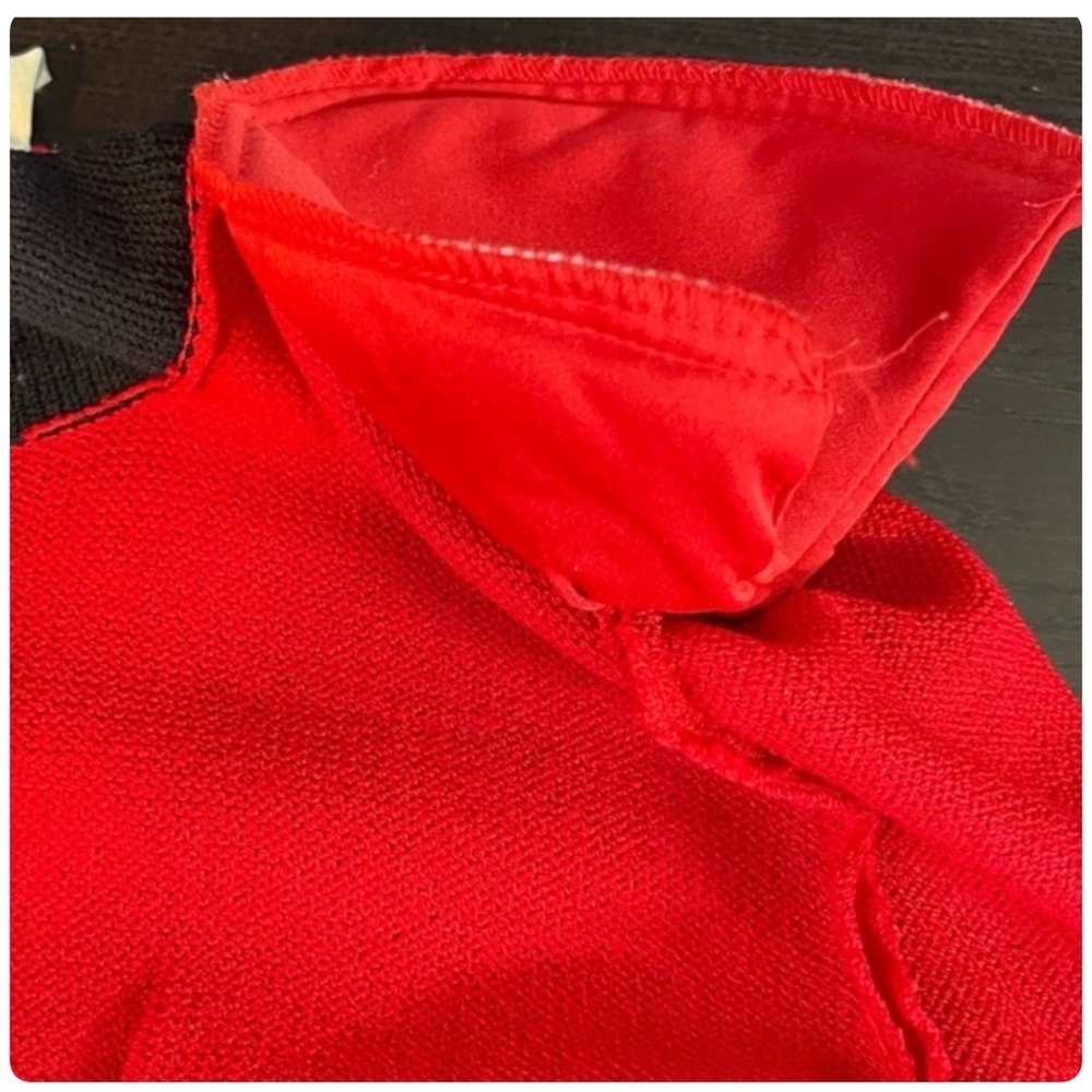 St John’s Vintage Red and Black Women's Cardigan with Gold Accents S - Picture 8 of 8